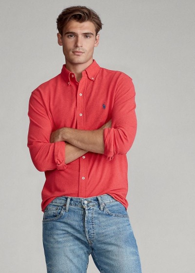 Men's Polo Ralph Lauren Featherweight Mesh Shirts | 984736ZCK